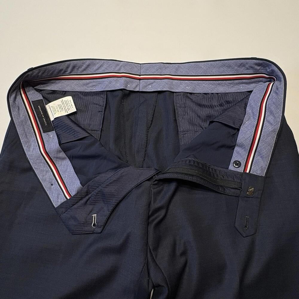 Tommy Hilfiger Men's Navy Wool Blend Dress Pants 38x32 - Picture 7 of 9